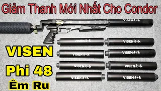 HOT | Giảm Thanh Condor Mẫu Mới Nhất VISEN 2023 Phi Ngoài 48mm | Triệt Âm Quá Tốt