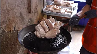 Thai Food - The CRISPIEST Fried Pork Belly in Bangkok/How to | Thai Street Food