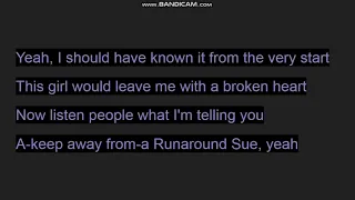 Runaround Sue --Dion--Lyrics