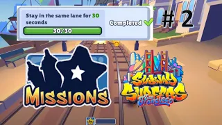 Stay in the Same Lane for 30 Seconds - Mission #2 - Subway Surfers