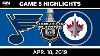 NHL Highlights | Blues vs Jets, Game 5 – April 18, 2019