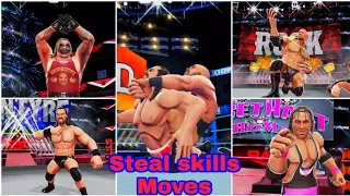 WWE Mayhem | Steal skills Moves | Opponent Signature and Finishers Moves | 2021