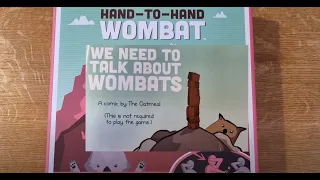 WE NEED TO TALK ABOUT WOMBATS - The comic from inside the game:  Hand To Hand Wombat