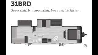 2024 Keystone Hideout 31BRD - Half Ton Towable