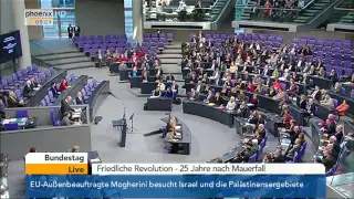 Bundestag: Norbert Lammert zu "Friedliche Revolution - 25 Jahre nach Mauerfall" am 07.11.2014