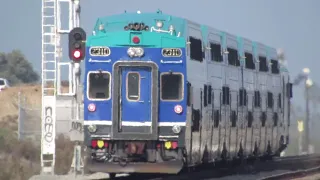 Railfanning December 5 Coaster 5002 And Cabcar 2310 And Amtrak Trains At Crossing