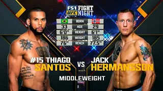 Thiago Santos vs Jack Hermansson