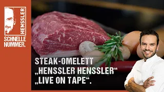 Schnelles Steak-Omelett “Henssler Henssler" "Live on Tape“ -Rezept von Steffen Henssler