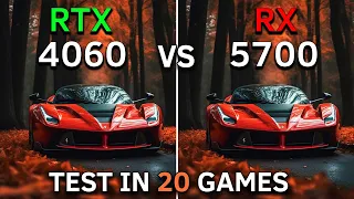 RX 5700 vs RTX 4060 | Test In 20 Games at 1080p | 2023