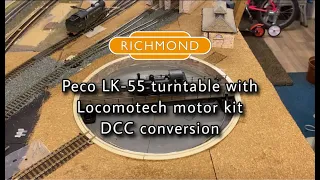 Peco LK-55 turntable/Locomotech motor DCC conversion #93