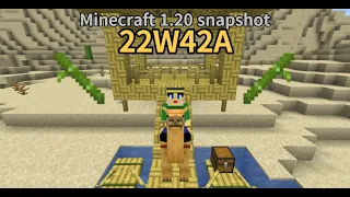 Minecraft 1.20 snapshot (22W42A)