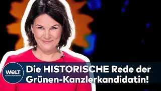 ANNALENA BAERBOCK: Die komplette Rede der frisch gekürten Kanzlerkandidatin auf dem Grünen-Parteitag