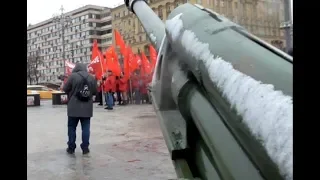 23 февраля 2020 года. День защитника Отечества.  Пушкинская площадь. Москва.