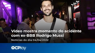 Vídeo mostra momento do acidente com ex-BBB Rodrigo Mussi