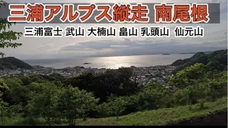 【三浦アルプス縦走】 京急長沢駅から逗子駅 (三浦富士、武山、大楠山、畠山、乳頭山、仙元山)