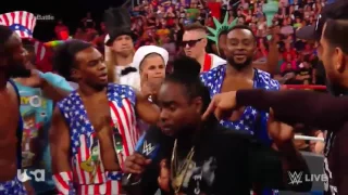 The Usos mentioning Xavier Woods and Paige