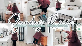 SUNDAY RESET // MESSY HOUSE CLEANING MOTIVATION // WEEKLY CLEANING // CHARLOTTE GROVE FARMHOUSE