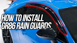 2022 GR86 TRD GR Rain Guard Install