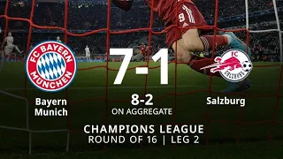 Bayern Munich vs Salzburg 7-1 Highlights | Champions League - 2022 Lewandowski & Serge Gnabry Goals