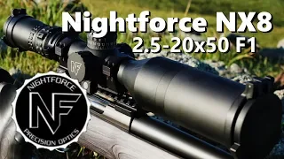 Nightforce NX8 2.5-20x50 F1 (Review)