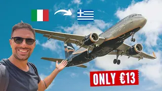 HOW TO TRAVEL CHEAP IN EUROPE 🇬🇷 €13 RYANAIR FLIGHT FROM MILAN TO GREECE (LOW COST AIRLINE)