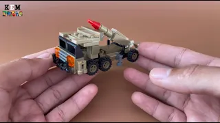 Brick Military Mini Vehicle intercontinental ballistic missile ICBM  (#lego  Brick Tutorial)  Part4.