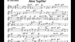 Alone together - Play along - Bb version