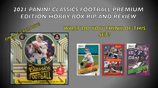 2021 Classics Football Premium Edition Hobby Box Rip and Review - New Product $200 for 6 cards???