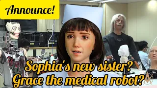 Robot Sophia's new sister, Grace Robot Medical? Awakening Health (SingularityNET, Hanson Robotic) #1