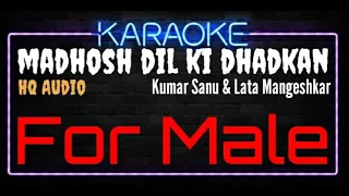 Karaoke Madhosh Dil Ki Dhadkan For Male HQ Audio - Kumar Sanu & Lata Mangeshkar