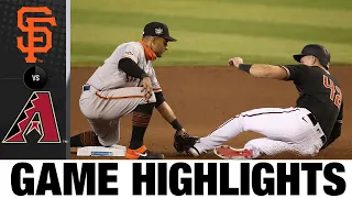 Three-run 8th propels Giants to win vs. D-backs | Giants-D-backs Game Highlights 8/30/20