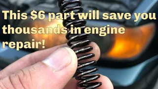 BMW X5 Timing Chain Tensioner Failure sound and spring replacement - applies to other cars too!