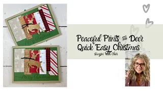 Oh DEER This Is Quick!  Easy & Cheerful Christmas Card Stampin' Up!