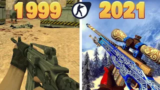 Evolution of Counter Strike Games ( 1999-2021 )