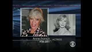 Anne Francis:  News Report of Her Death - January 2, 2011