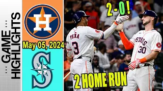 Astros vs Mariners (05/05/2024) Highlights - Joshua Rojas Best hitter on the team so far - 2 Homerun