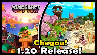 MINECRAFT 1.20 - CHEGOU! NOVA ATUALIZAÇÃO OFICIAL TRAILS AND TALES