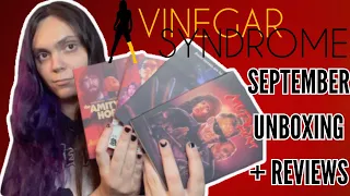 UNBOXING + REVIEWING THE ENTIRE SEPTEMBER VINEGAR SYNDROME SUBSCRIPTION PACKAGE! *SPOILER FREE*