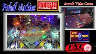 #442 Stern MONOPOLY Pinball Machine & Midway NBA HANGTIME Arcade - TNT Amusements