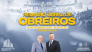 REUNIÃO GERAL DE OBREIROS  | 05/02/2024 | MANHÃ | TV AD BELÉM