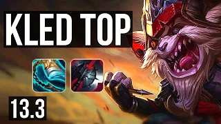 KLED vs GNAR (TOP) | 7/0/2, Rank 6 Kled, 600+ games, 1.1M mastery, Godlike | KR Grandmaster | 13.3