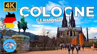 Cologne (Köln), Germany Walking Tour - 4K 60fps with Captions