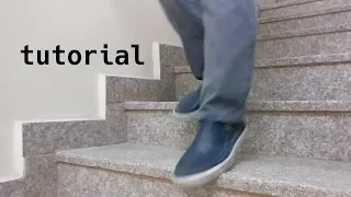 sliding downstairs on your feet | tutorial