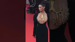 Bella Hadid wearing Schiaparelli Haute Couture at the 2021 Cannes Film Festival