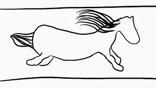 the classic first ever depiction of a horse in motion