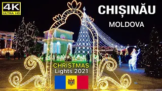 Chisinau Moldova, Christmas Lights 2021 [4K Ultra HD]