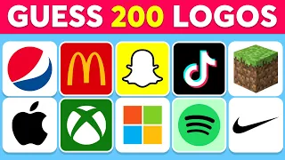 Guess the LOGO in 3 Seconds | 200 Famous Logos | Logo Quiz 2024 | Monkey Quiz