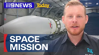 First rocket made on Aussie soil prepares to get shot into space | 9 News Australia