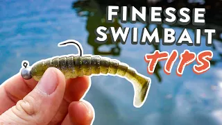 Finesse Swimbait Fishing Tips! | Downsize For More BITES!