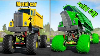 Jelly Car vs Metal Car #13 - Beamng drive